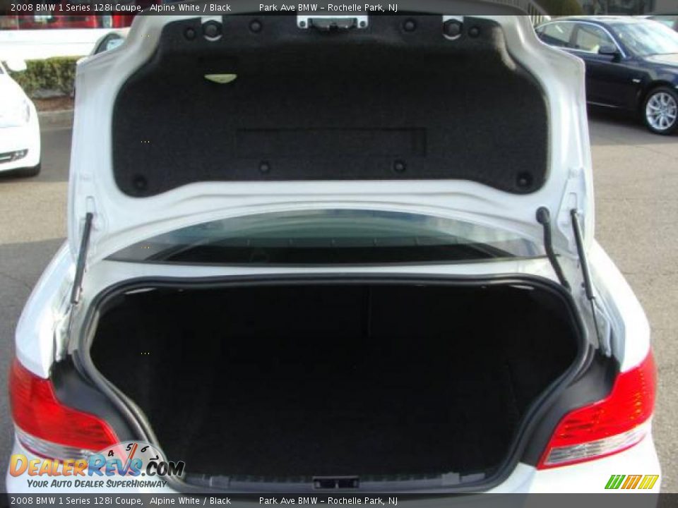 2008 BMW 1 Series 128i Coupe Alpine White / Black Photo #18