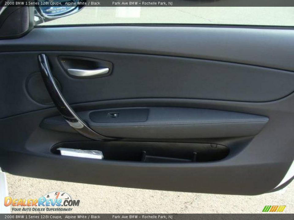 2008 BMW 1 Series 128i Coupe Alpine White / Black Photo #19