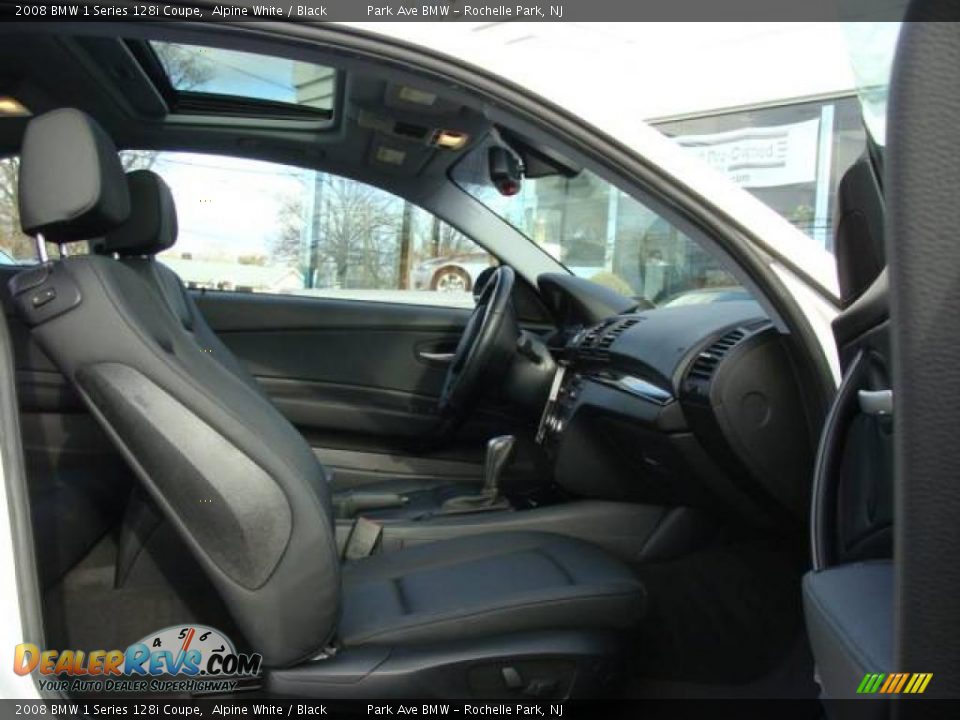 2008 BMW 1 Series 128i Coupe Alpine White / Black Photo #20