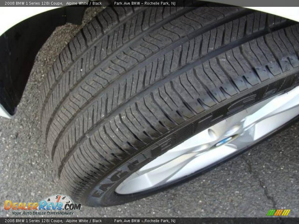 2008 BMW 1 Series 128i Coupe Alpine White / Black Photo #23