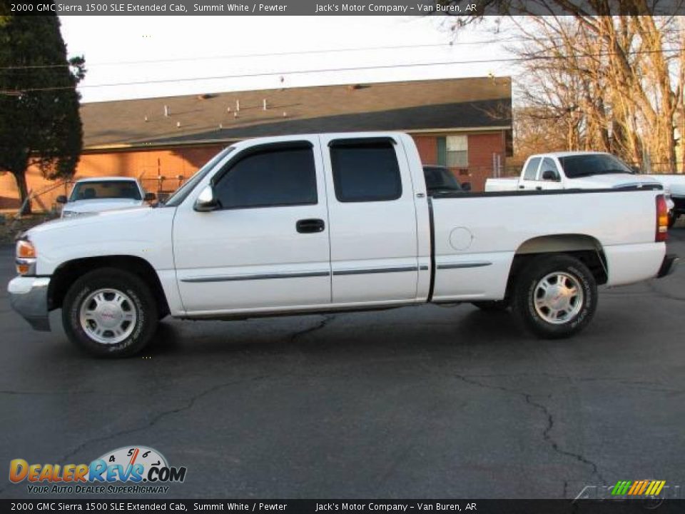 2000 GMC Sierra 1500 SLE Extended Cab Summit White / Pewter Photo #1