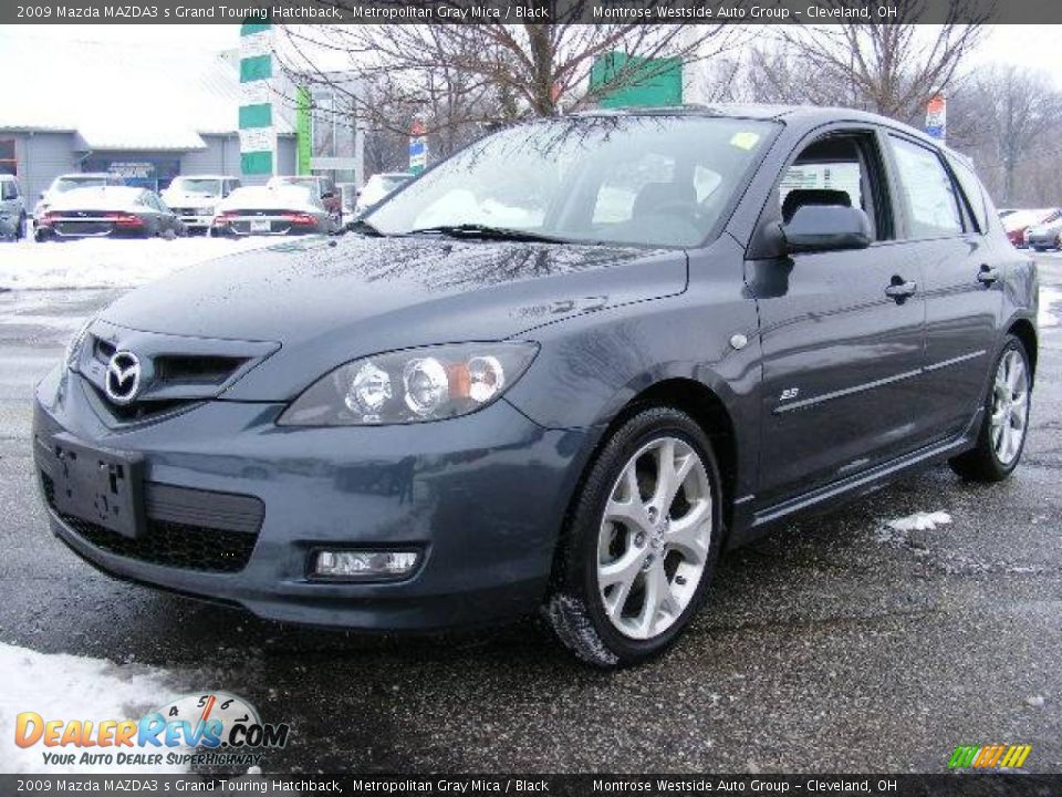 2009 Mazda MAZDA3 s Grand Touring Hatchback Metropolitan Gray Mica / Black Photo #1