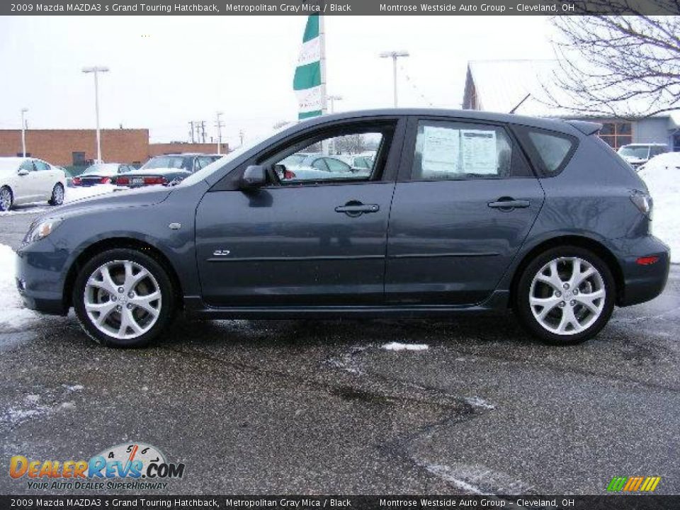 2009 Mazda MAZDA3 s Grand Touring Hatchback Metropolitan Gray Mica / Black Photo #2