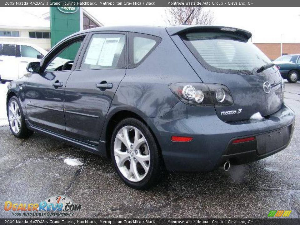 2009 Mazda MAZDA3 s Grand Touring Hatchback Metropolitan Gray Mica / Black Photo #3