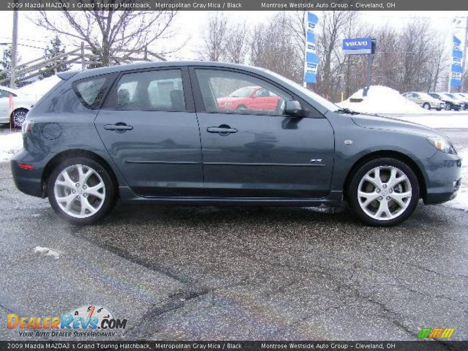2009 Mazda MAZDA3 s Grand Touring Hatchback Metropolitan Gray Mica / Black Photo #6