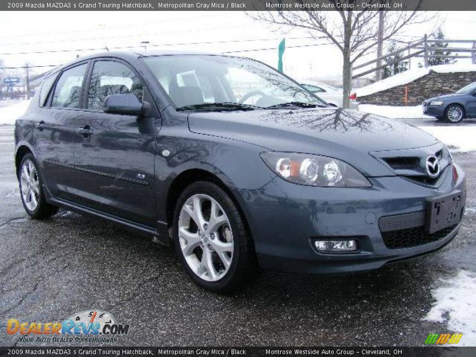 2009 Mazda MAZDA3 s Grand Touring Hatchback Metropolitan Gray Mica / Black Photo #7