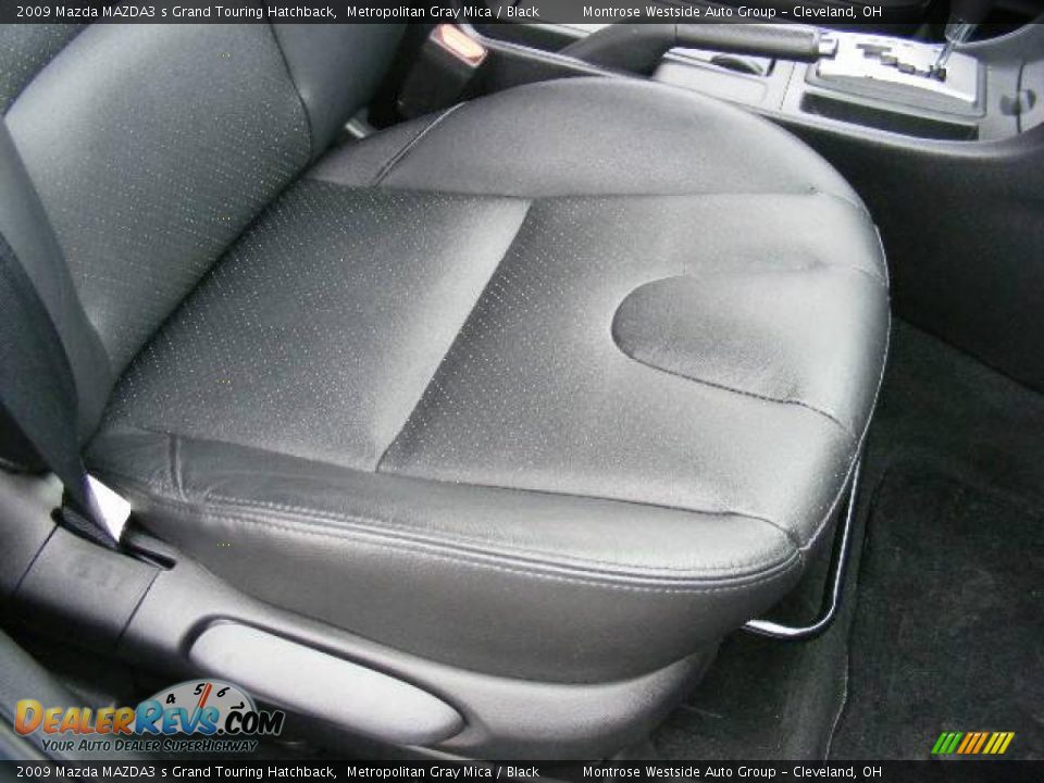2009 Mazda MAZDA3 s Grand Touring Hatchback Metropolitan Gray Mica / Black Photo #14