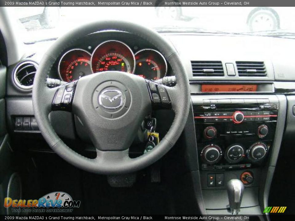 2009 Mazda MAZDA3 s Grand Touring Hatchback Metropolitan Gray Mica / Black Photo #15