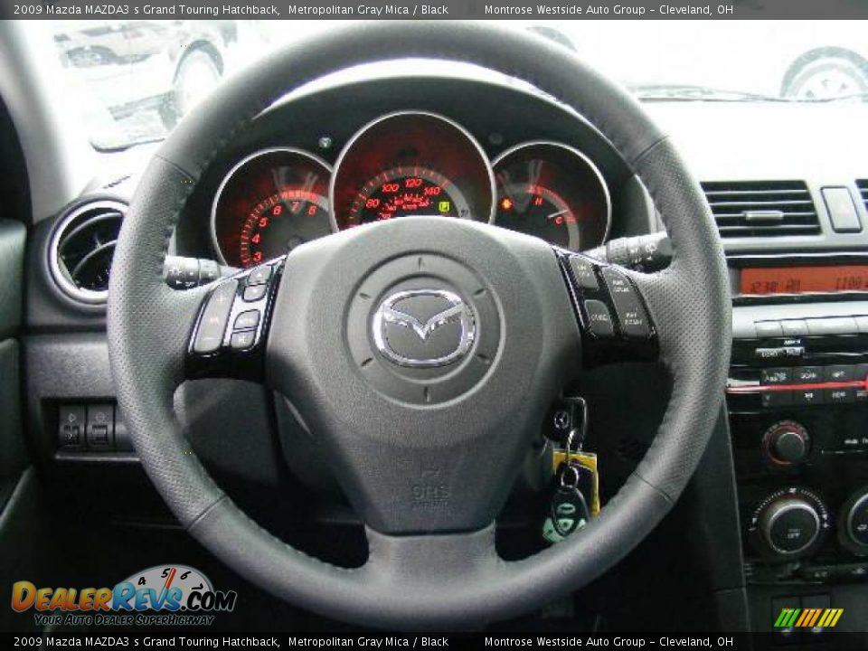 2009 Mazda MAZDA3 s Grand Touring Hatchback Metropolitan Gray Mica / Black Photo #16