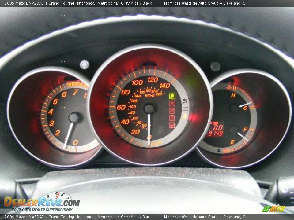 2009 Mazda MAZDA3 s Grand Touring Hatchback Metropolitan Gray Mica / Black Photo #19