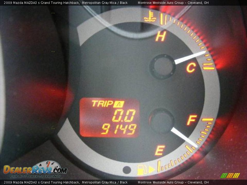 2009 Mazda MAZDA3 s Grand Touring Hatchback Metropolitan Gray Mica / Black Photo #20