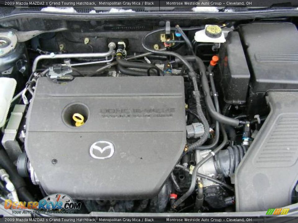 2009 Mazda MAZDA3 s Grand Touring Hatchback Metropolitan Gray Mica / Black Photo #33