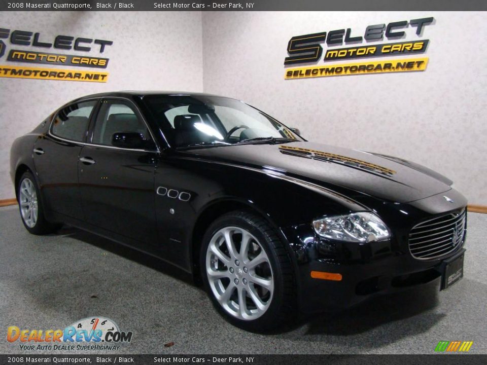 2008 Maserati Quattroporte Black / Black Photo #3