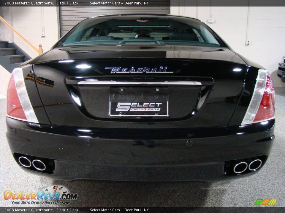 2008 Maserati Quattroporte Black / Black Photo #5