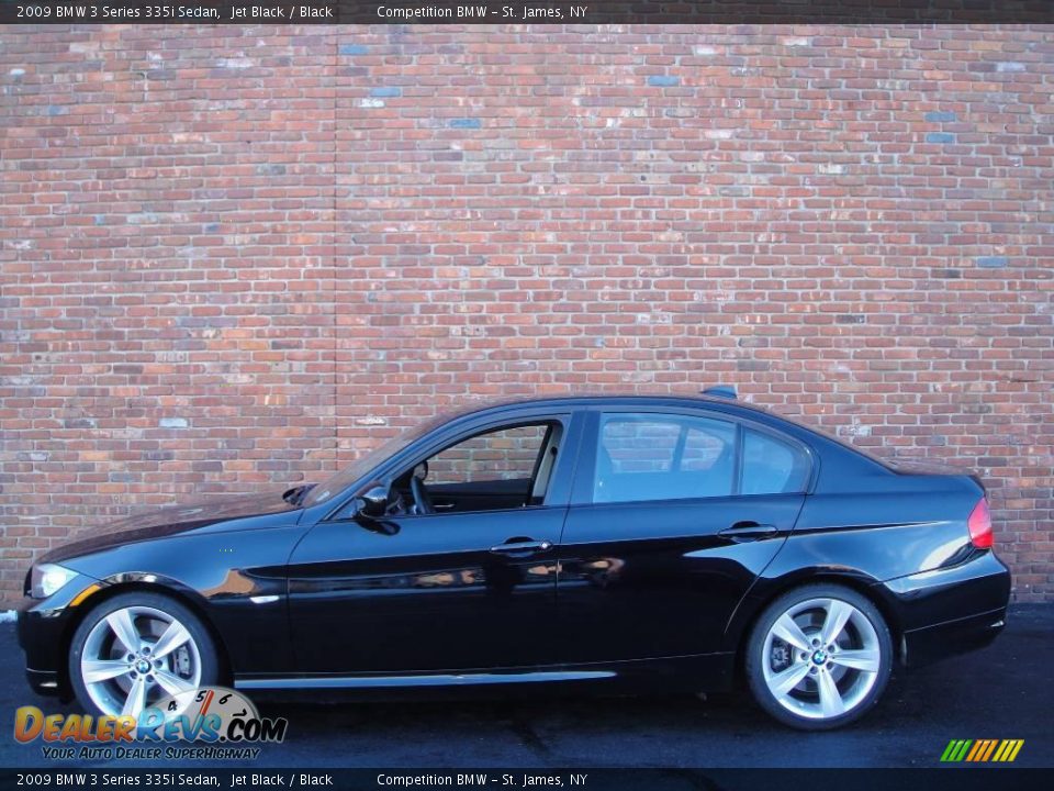 2009 BMW 3 Series 335i Sedan Jet Black / Black Photo #3