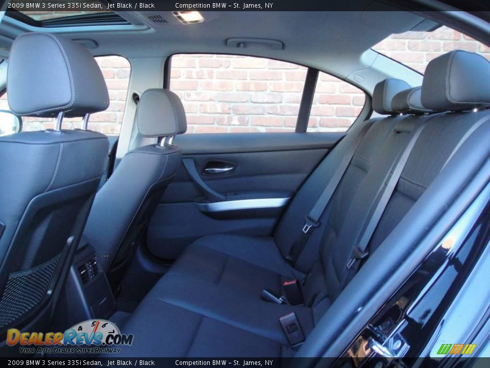 2009 BMW 3 Series 335i Sedan Jet Black / Black Photo #16