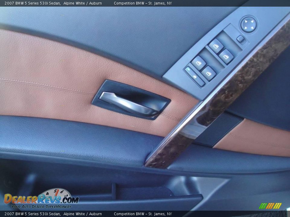 2007 BMW 5 Series 530i Sedan Alpine White / Auburn Photo #8