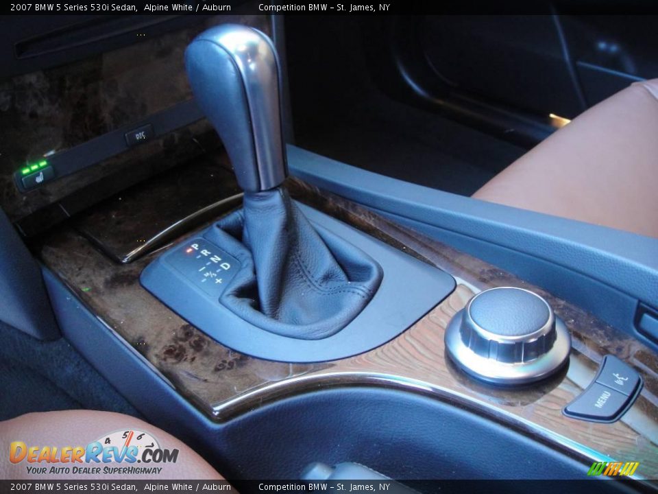 2007 BMW 5 Series 530i Sedan Alpine White / Auburn Photo #13
