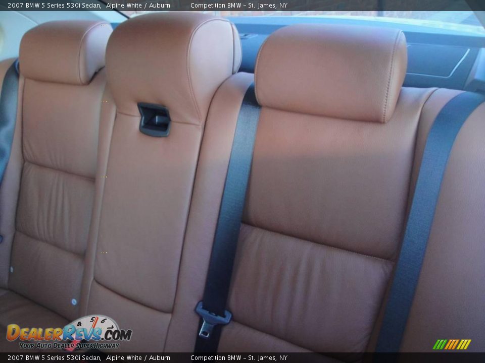2007 BMW 5 Series 530i Sedan Alpine White / Auburn Photo #15