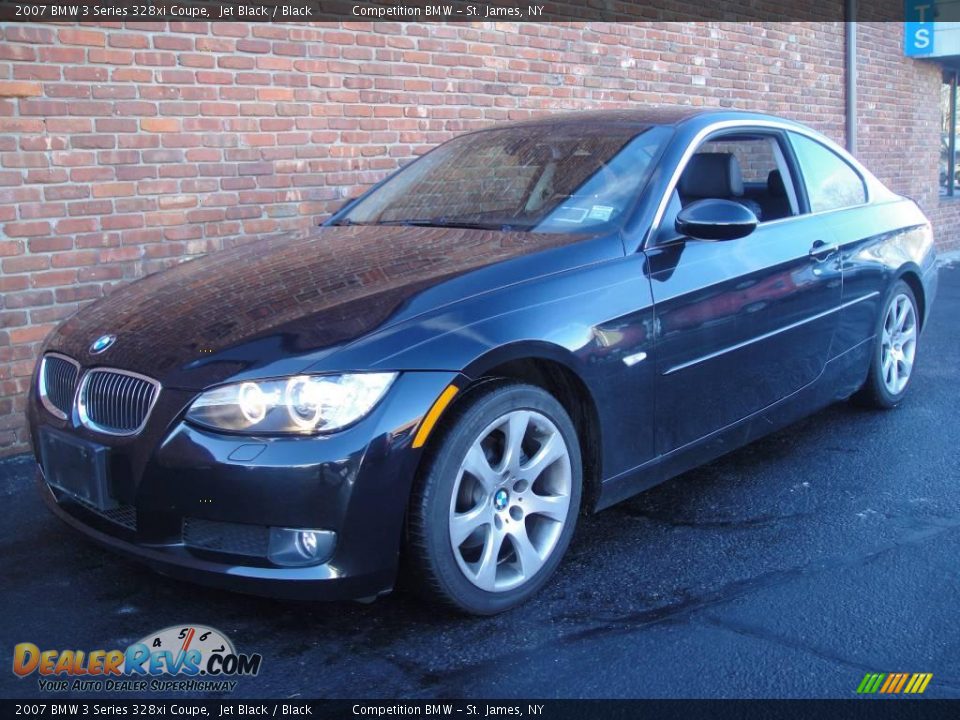 2007 BMW 3 Series 328xi Coupe Jet Black / Black Photo #1