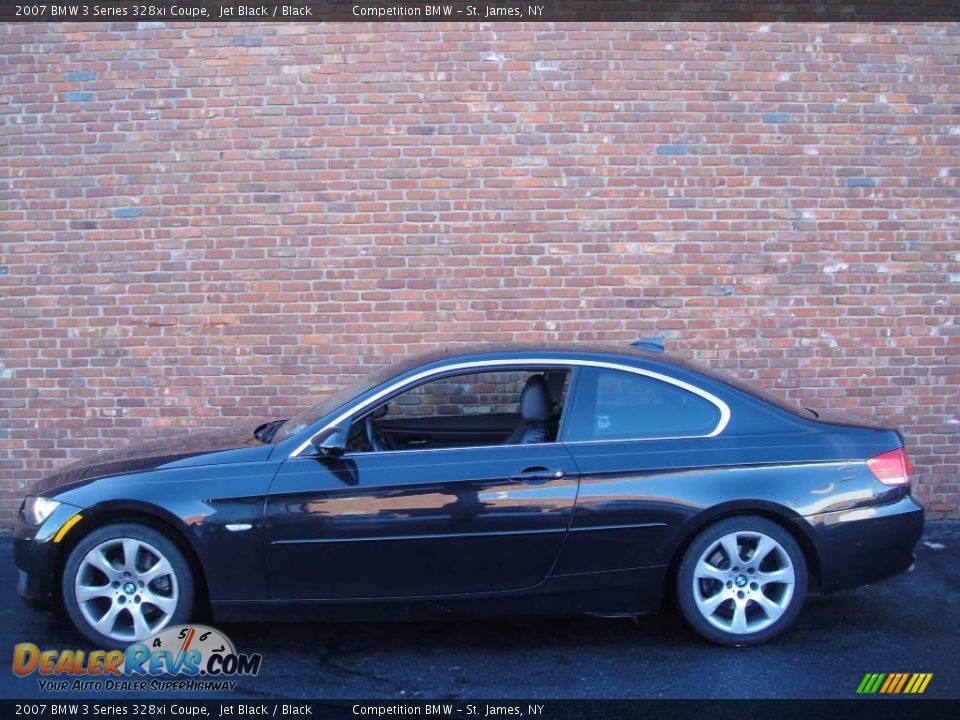 2007 BMW 3 Series 328xi Coupe Jet Black / Black Photo #3