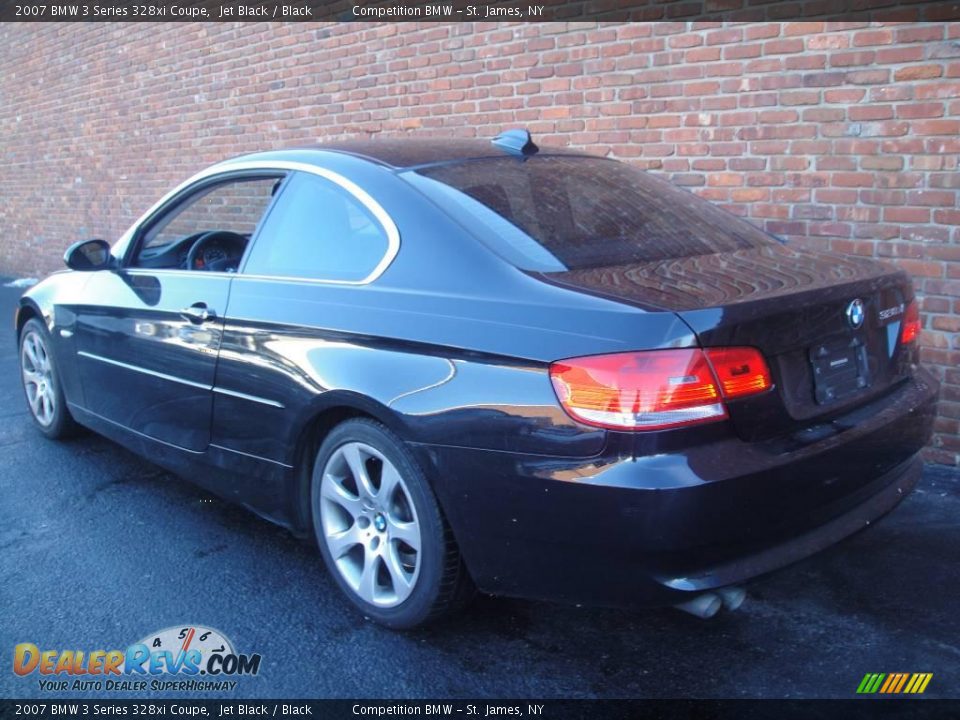 2007 BMW 3 Series 328xi Coupe Jet Black / Black Photo #4