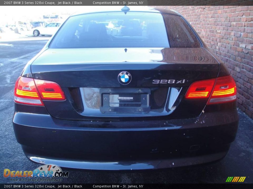 2007 BMW 3 Series 328xi Coupe Jet Black / Black Photo #5