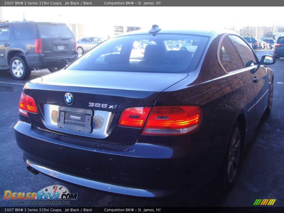 2007 BMW 3 Series 328xi Coupe Jet Black / Black Photo #6