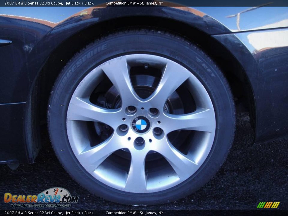 2007 BMW 3 Series 328xi Coupe Jet Black / Black Photo #7