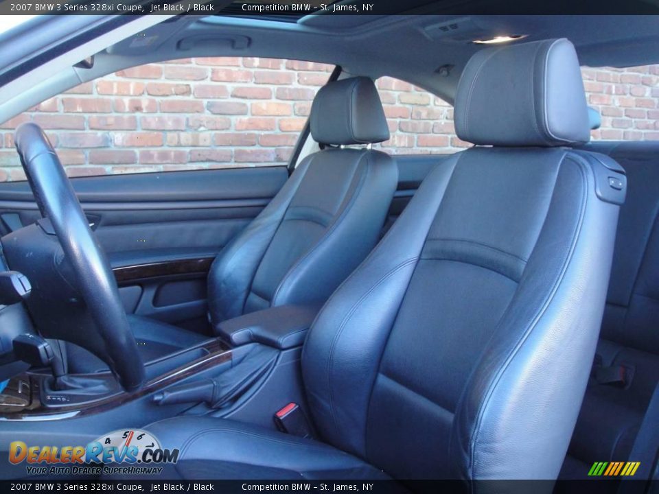 2007 BMW 3 Series 328xi Coupe Jet Black / Black Photo #9