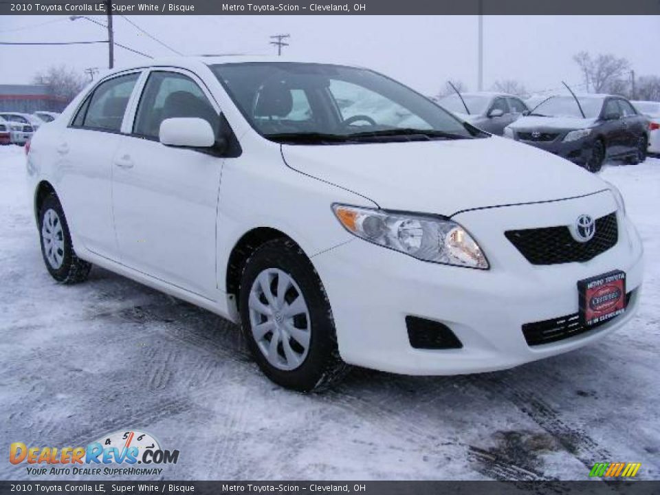 2010 Toyota Corolla LE Super White / Bisque Photo #1