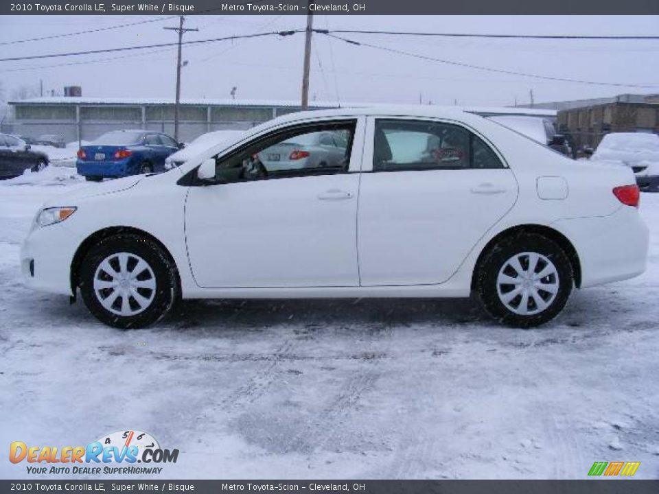2010 Toyota Corolla LE Super White / Bisque Photo #6