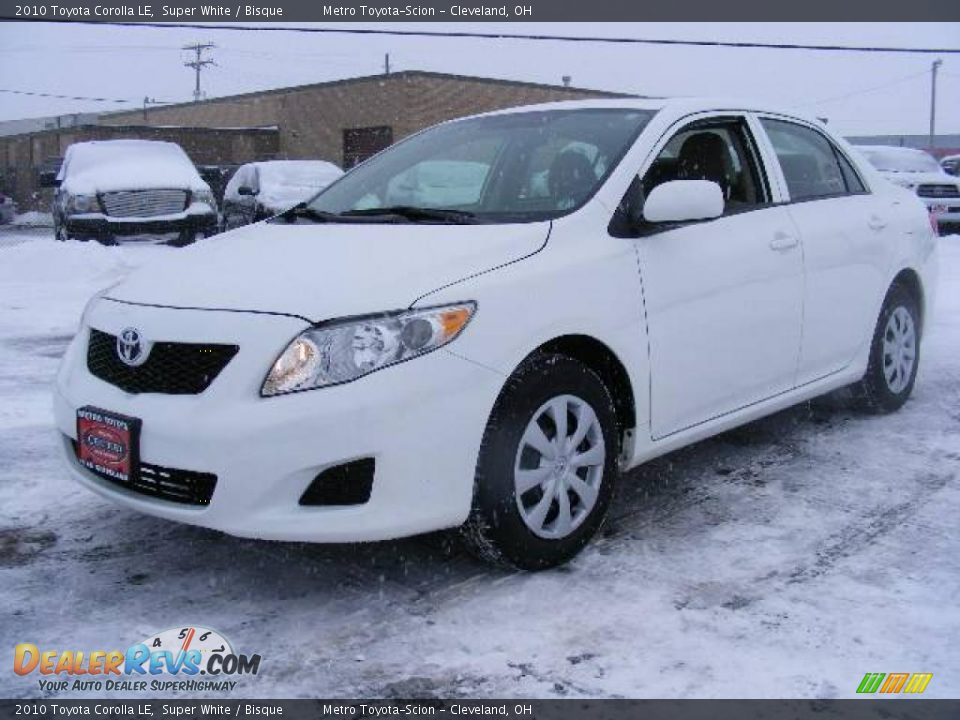 2010 Toyota Corolla LE Super White / Bisque Photo #7