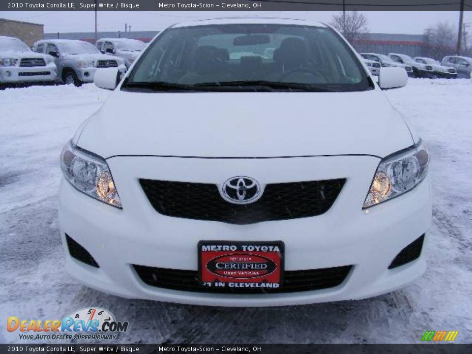 2010 Toyota Corolla LE Super White / Bisque Photo #8