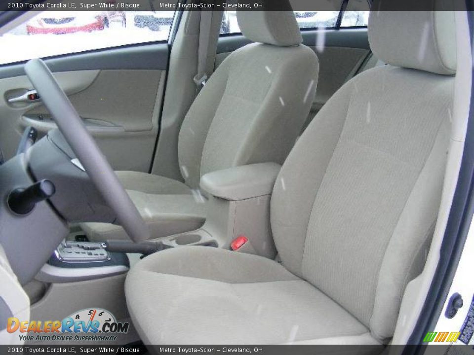 2010 Toyota Corolla LE Super White / Bisque Photo #9
