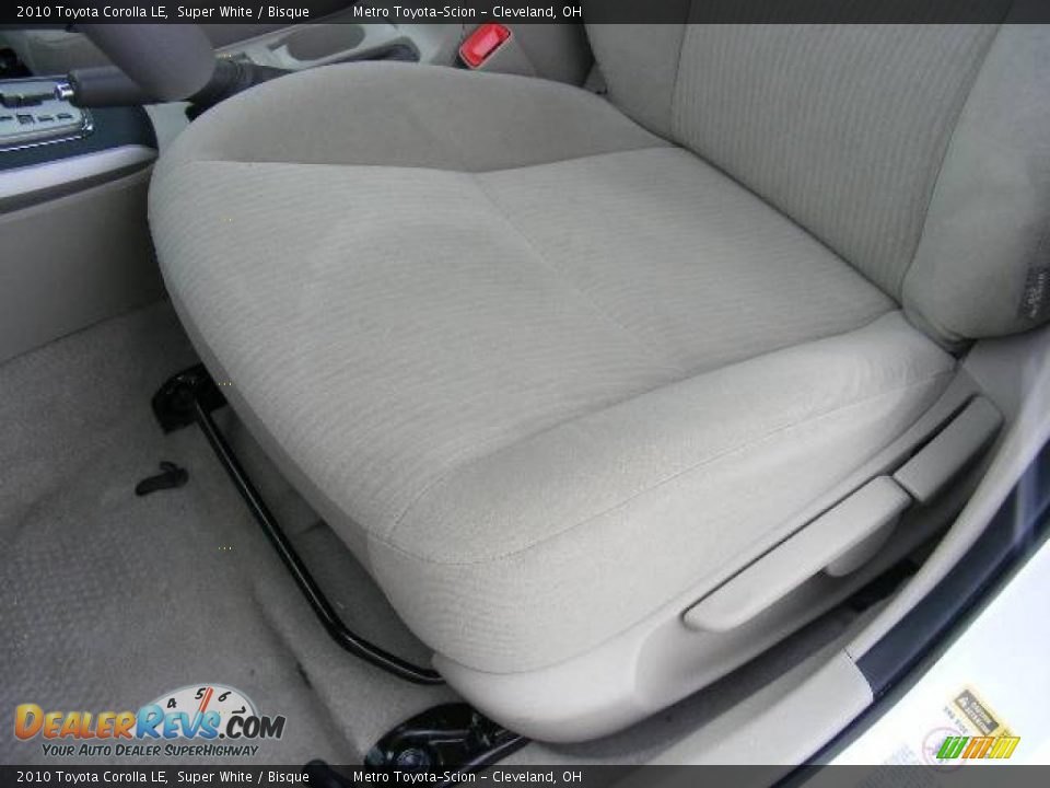 2010 Toyota Corolla LE Super White / Bisque Photo #10