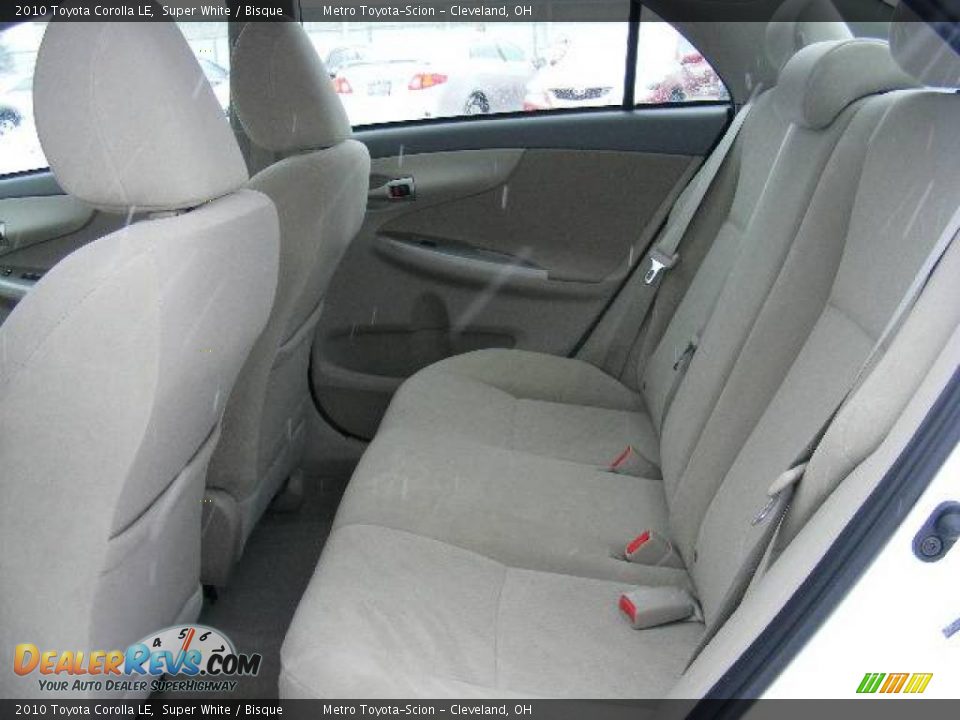 2010 Toyota Corolla LE Super White / Bisque Photo #11