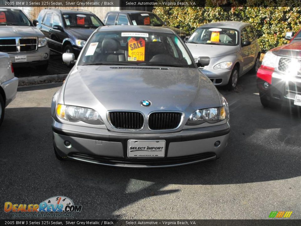 2005 BMW 3 Series 325i Sedan Silver Grey Metallic / Black Photo #3