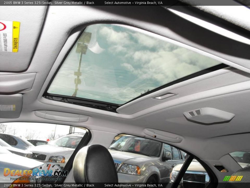 2005 BMW 3 Series 325i Sedan Silver Grey Metallic / Black Photo #7