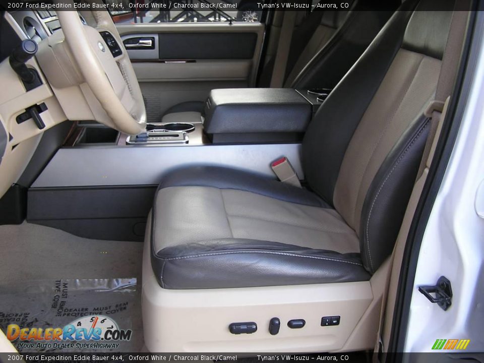 2007 Ford Expedition Eddie Bauer 4x4 Oxford White / Charcoal Black/Camel Photo #7