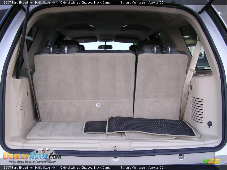 2007 Ford Expedition Eddie Bauer 4x4 Oxford White / Charcoal Black/Camel Photo #14