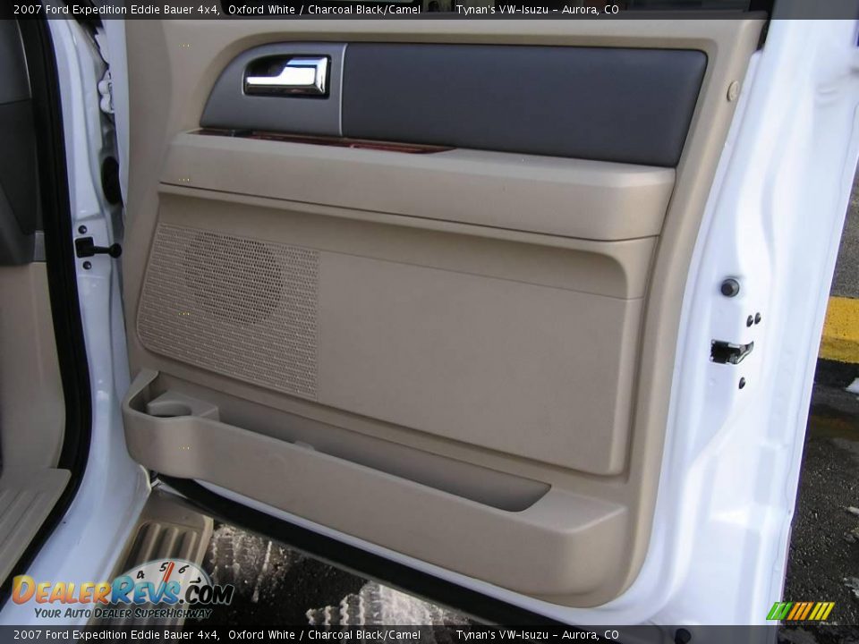 2007 Ford Expedition Eddie Bauer 4x4 Oxford White / Charcoal Black/Camel Photo #15