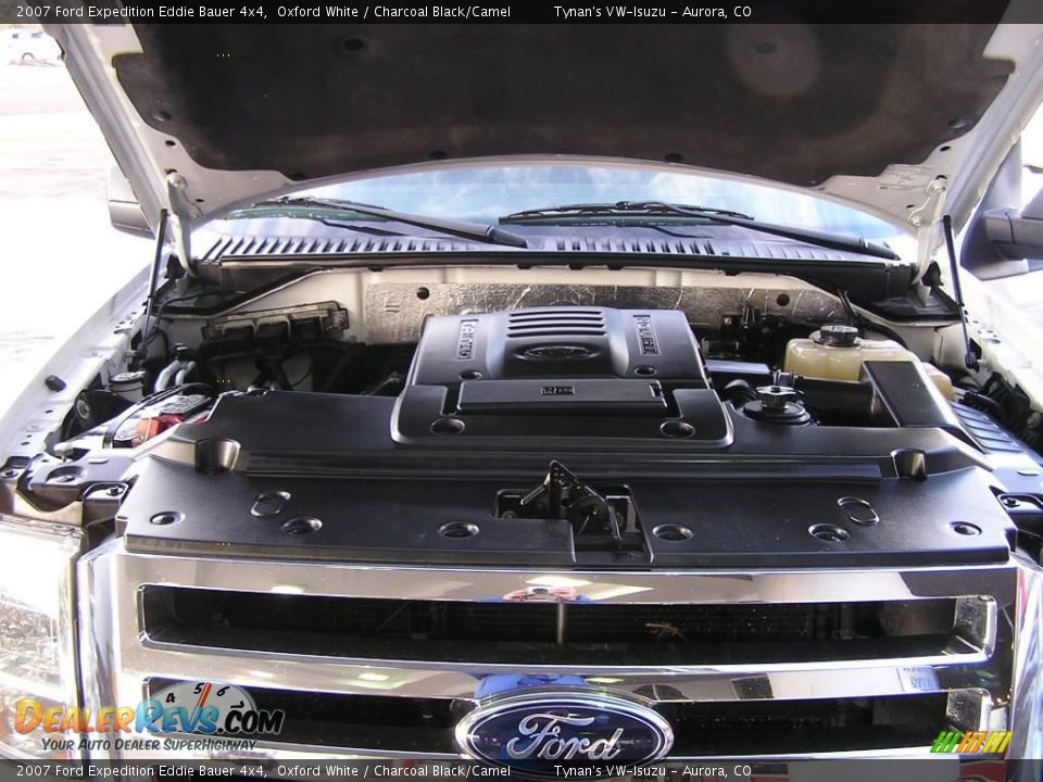 2007 Ford Expedition Eddie Bauer 4x4 Oxford White / Charcoal Black/Camel Photo #17