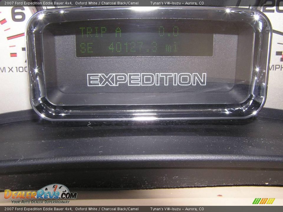 2007 Ford Expedition Eddie Bauer 4x4 Oxford White / Charcoal Black/Camel Photo #21