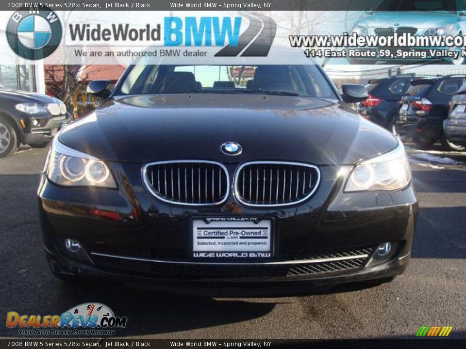 2008 BMW 5 Series 528xi Sedan Jet Black / Black Photo #2