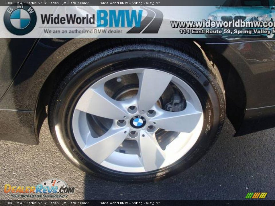 2008 BMW 5 Series 528xi Sedan Jet Black / Black Photo #6