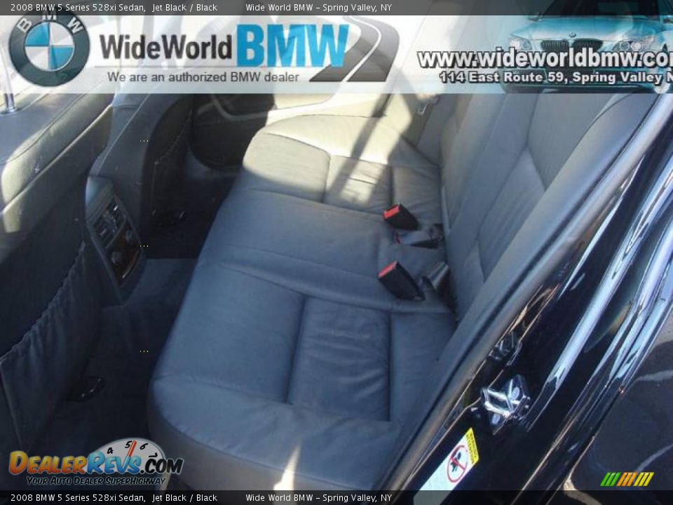 2008 BMW 5 Series 528xi Sedan Jet Black / Black Photo #10