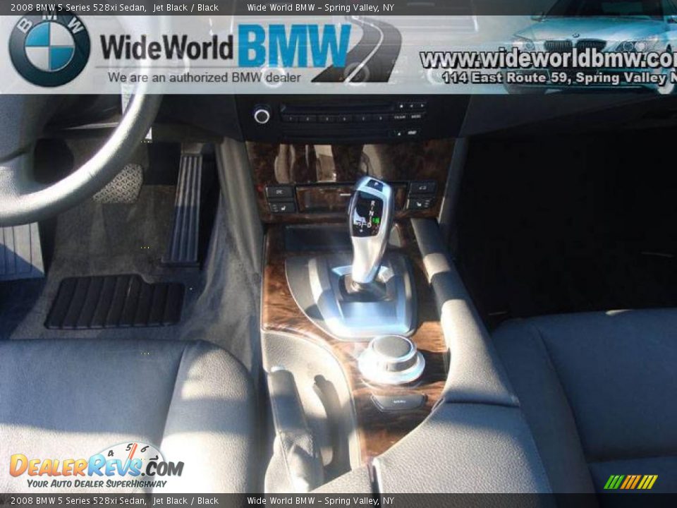 2008 BMW 5 Series 528xi Sedan Jet Black / Black Photo #13