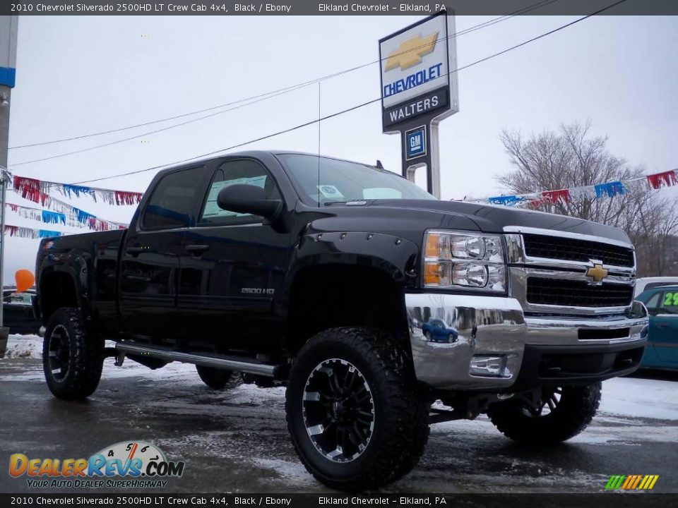 2010 Chevrolet Silverado 2500HD LT Crew Cab 4x4 Black / Ebony Photo #3