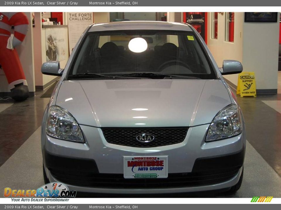 2009 Kia Rio LX Sedan Clear Silver / Gray Photo #10